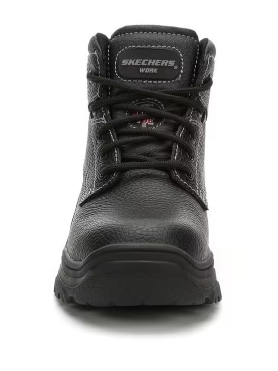 NEW Skechers Workshire Black Steel Toe Work Boots Men\'s 12 Safety W/ Box main image 5